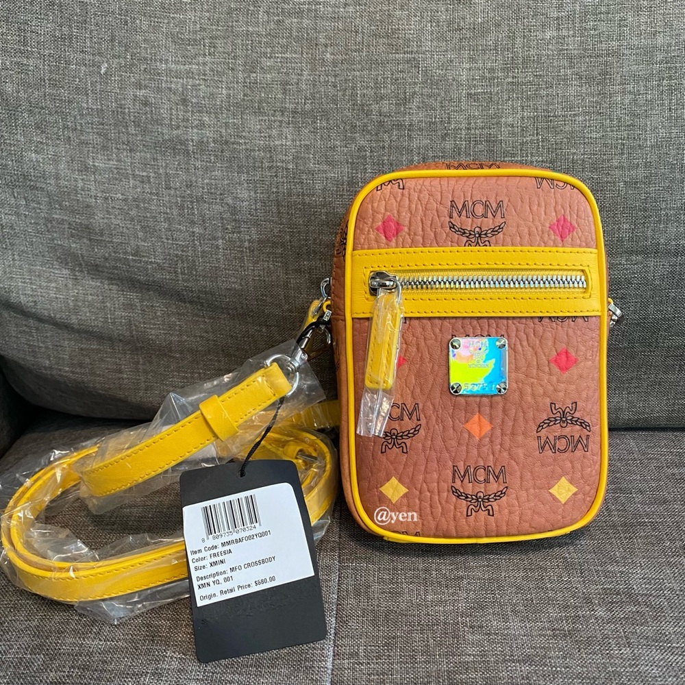 Mcm MFO crossbody bag / belt bag in Visetos